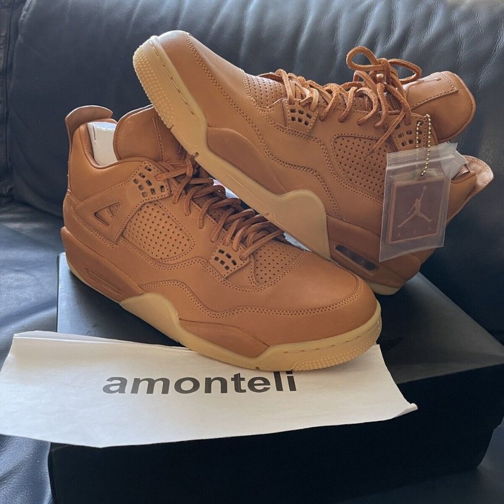 BRAND NEW JORDAN 4 RETRO PINNACLE - GINGER WHEAT  819139-205 - SIZE 12